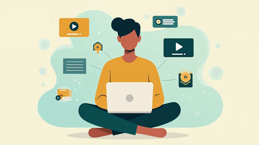 Courses page hero illustration